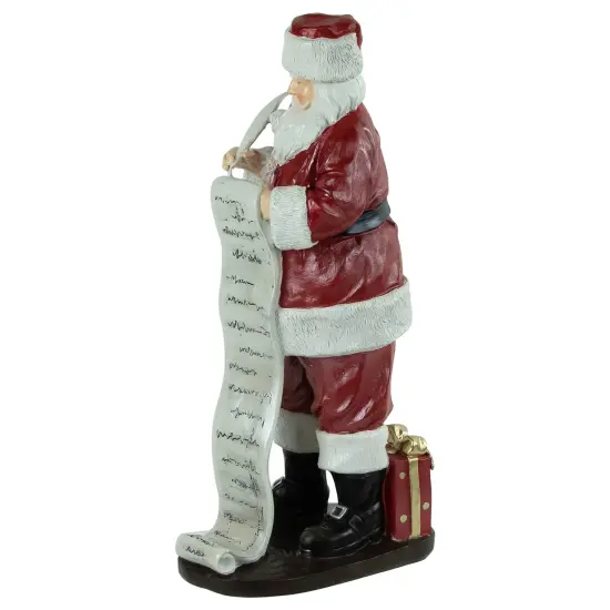 Northlight Santa Claus with Naughty or Nice List Christmas Figure - 14" Red {4}
