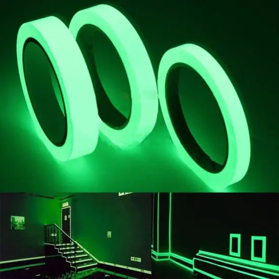 Kitcheniva 10ft Glow In The Dark Luminous Tape Green {1}