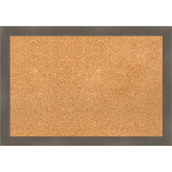 Edwin Wood Framed Corkboard, Natural Cork Edwin Grey {7}