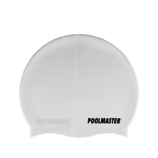 Swim Central 8.5" White Swim Cap for Swimming Pools and Spas for Teens and Adults {1}