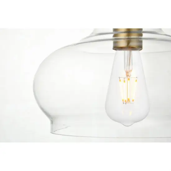 Destry 1 Light Chrome Pendant With Clear Glass {5}