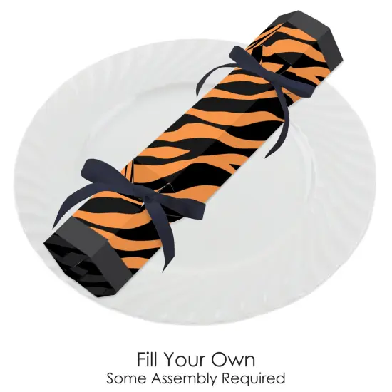 Big Dot of Happiness Tiger Print - No Snap Jungle Party Table Favors - DIY Cracker Boxes - Set of 12 {3}