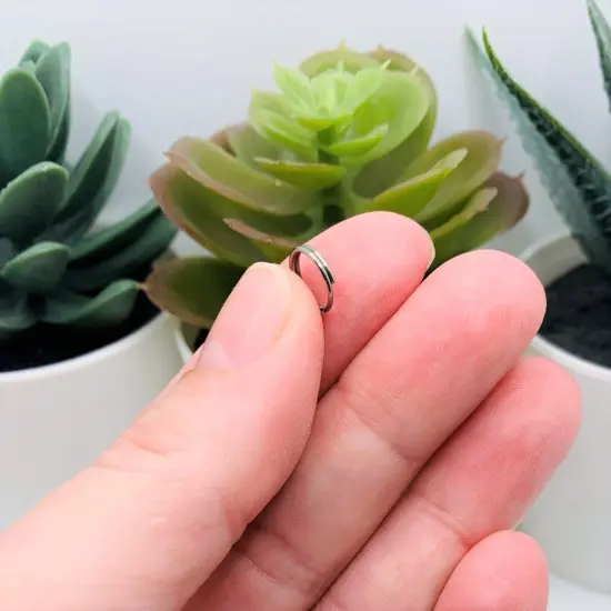 100 , 500 or 1,000 Pieces: 8 mm Gunmetal Plated Split Double Jump Rings {3}