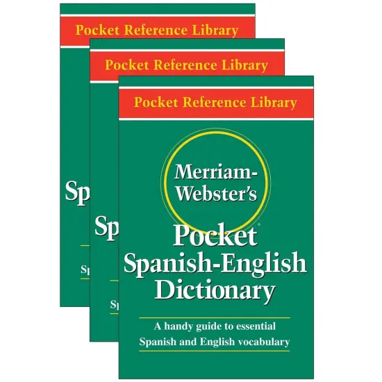 Pocket Spanish-English Dictionary, Paperback, Pack of 3 {1}