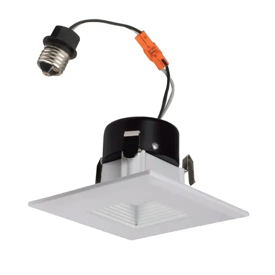 NICOR 3 in. White Square LED Recessed Downlight in 3000K Soft White {2}