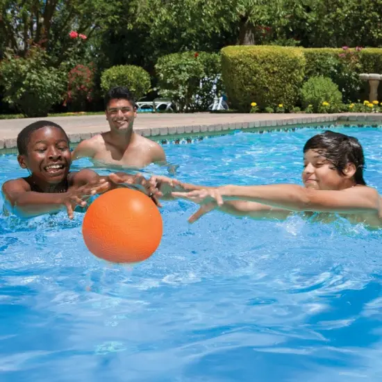 Swim Central 7" Yellow Shark Bites Grip Balls Geometric Pattern Swimming Pool Toy {3}