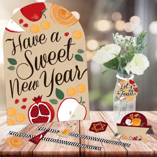 Big Dot of Happiness Rosh Hashanah - DIY Jewish New Year Party Shana Tova Signs - Snack Bar Decorations Kit - 50 Pieces {3}