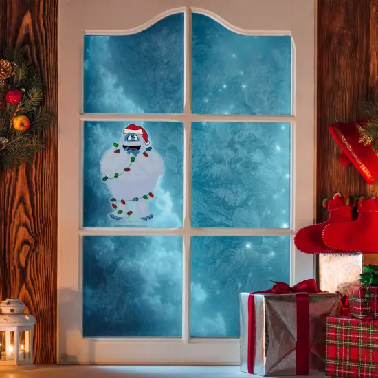 Northlight Bumble Wrapped in Lights Double Sided Christmas Window Cling Decoration Multi {3}