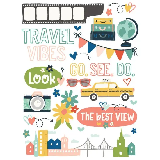 Pack Your Bags Rub-Ons 6"X8"-2/Pkg {5}