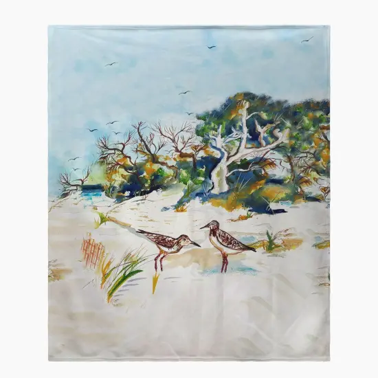 Betsy Drake Trees & Beach Throw Multicolor {1}
