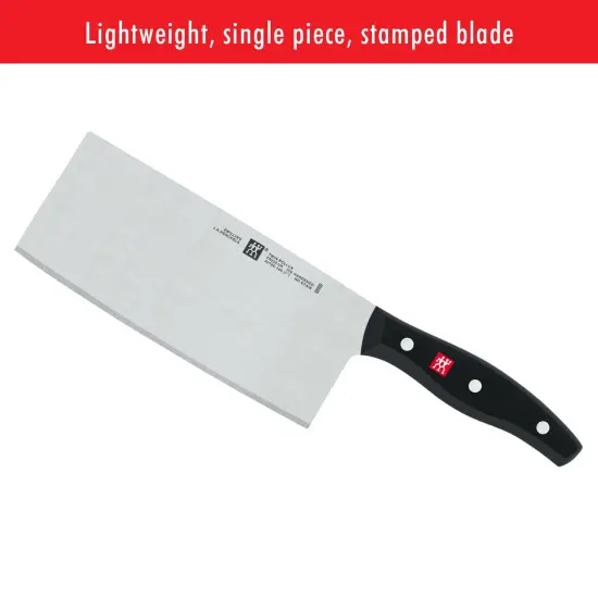 ZWILLING TWIN Signature Chinese Chef Knife, Chinese Cleaver Knife, 7-Inch, Stainless Steel, Black {5}