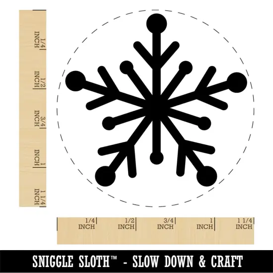 Star Snowflake Self-Inking Rubber Stamp Ink Stamper for Stamping Crafting Planners Black {1}