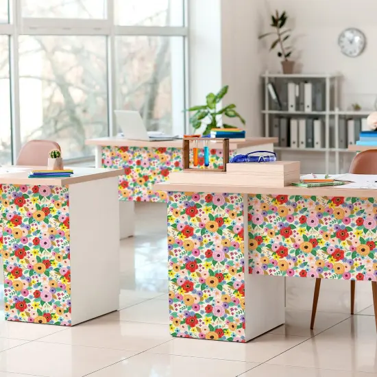 Peel and Stick Decorative Paper Roll, 17-1/2" x 10 ft, Wildflowers {4}