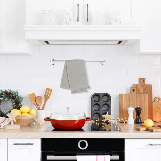 Avon Set of 2 Gray Fringed Hand Towel Kitchen Decor - 22" {4}