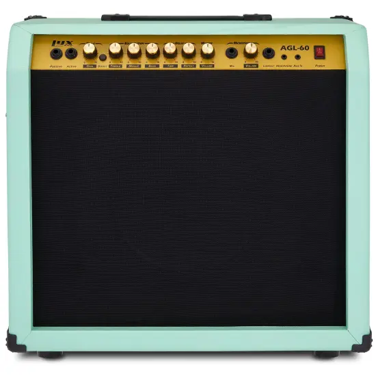 LyxPro Electric Guitar Amp, 60 Watt Portable Amplifier Green {1}