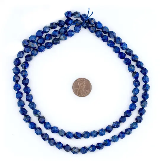The Bead Chest Faceted Lapis Lazuli Beads (8mm) {2}