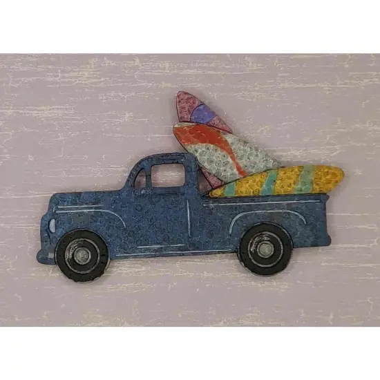 Vintage Truck with Surfboards Silicone Freshie Mold {2}