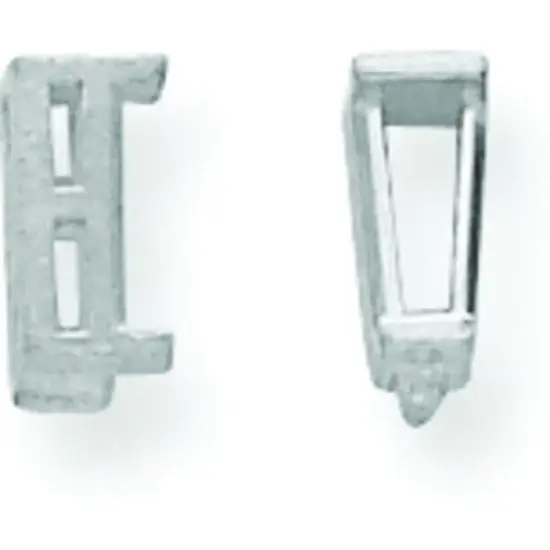 14K White Gold Airline Tapered Baguette Setting 6.5x3mm {1}