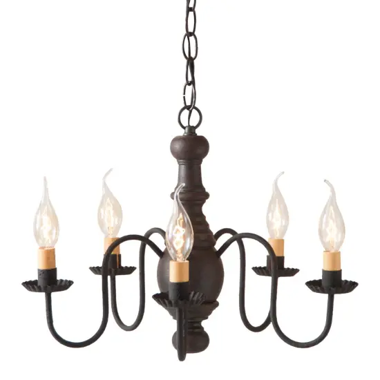 Lancaster Chandelier in Black {1}
