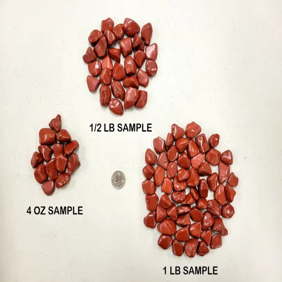 Tumbled Red Jasper Crystals - Size SMALL 1/2 inch to 1 inch {4}