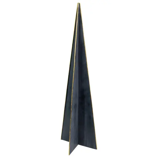 Northlight Triangular Christmas Tree Decoration - 20" - Blue and Gold {1}
