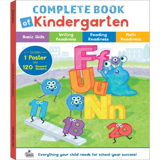 Carson Dellosa Complete Book of Kindergarten Workbook, Activity Book With Alphabet, Reading and Math Readiness, Phonics, Writing Practice, Classroom or Homeschool Curriculum {1}