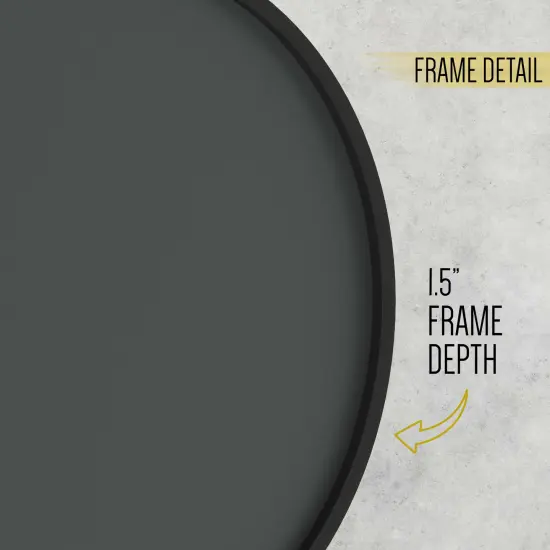 HBCY Creations Round Wood Framed Wall Mounted Magnetic Chalkboards with Eraser and Chalk {8}