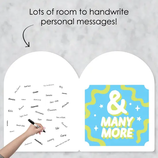 Big Dot of Happiness Party Time - Happy Birthday Giant Greeting Card - Big Shaped Jumborific Card - 16.5 x 22 inches {4}