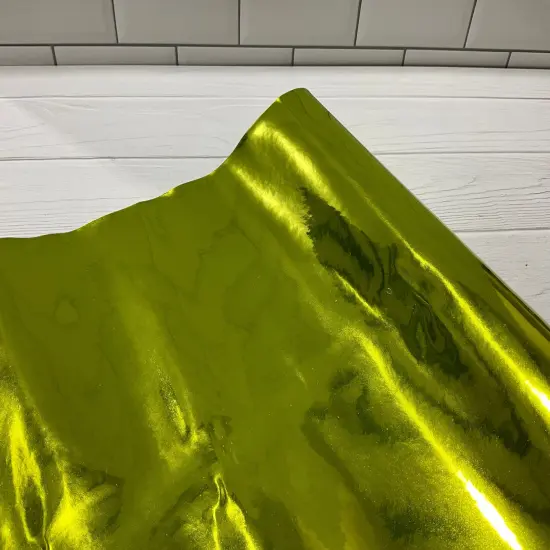 Lemon Lime Metallic Mirror Vinyl {1}