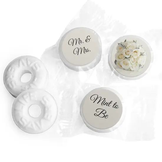 324ct Mint to Be Stickers for Lifesavers Mints, Wedding Party Favors for Guests - Floral Theme, 324ct Stickers - By Just Candy {1}