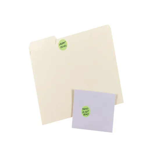 Avery Printable Color-Coding Labels, Removable Adhesive, 1-1/4" Round, Neon Green, 400 Labels (5498) {4}