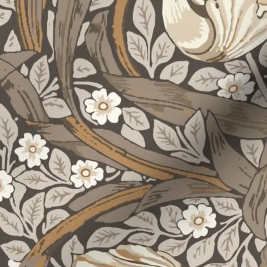 Various Fabrics by the Yard or Fat Quarter William Morris Vintage Neutral Victorian Art Nouveau Damask Floral Earth Tone Custom Printed Fabric by Spoonflower {7}