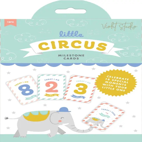 Violet Studio Milestone Cards-Little Circus {1}