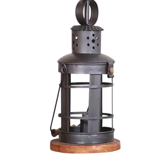 Irvins Country Tinware Innkeeper's Lamp Base Black {4}