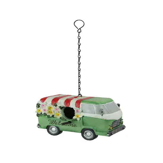 Rustic Country Flower Power Van Birdhouse for Small Birds {1}