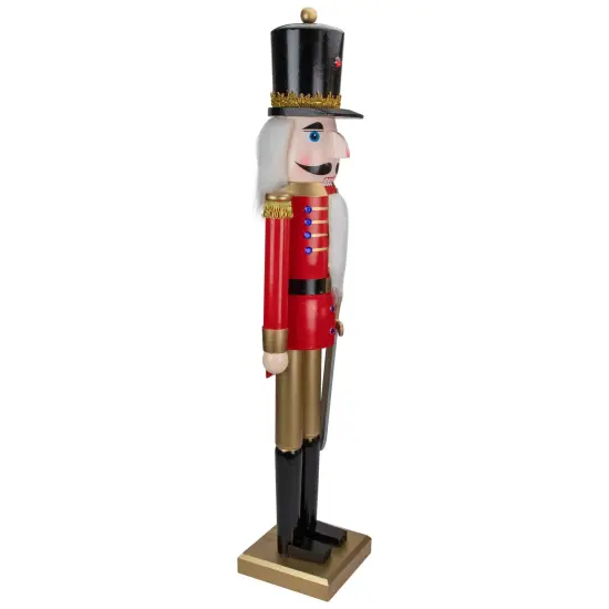 Northlight 36" Red and Gold Christmas Soldier Nutcracker with Sword {4}