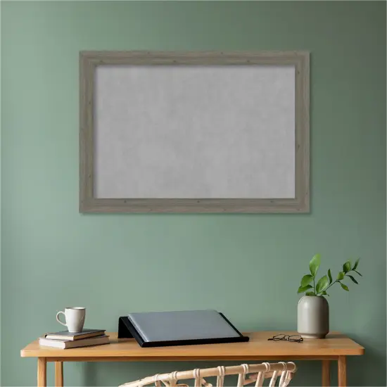 Fencepost Narrow Wood Framed Magnetic Board Fencepost Grey {5}