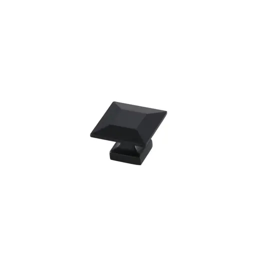 Cecil 1.3" Matte Black Square Knob Multipack (Set of 10) {4}