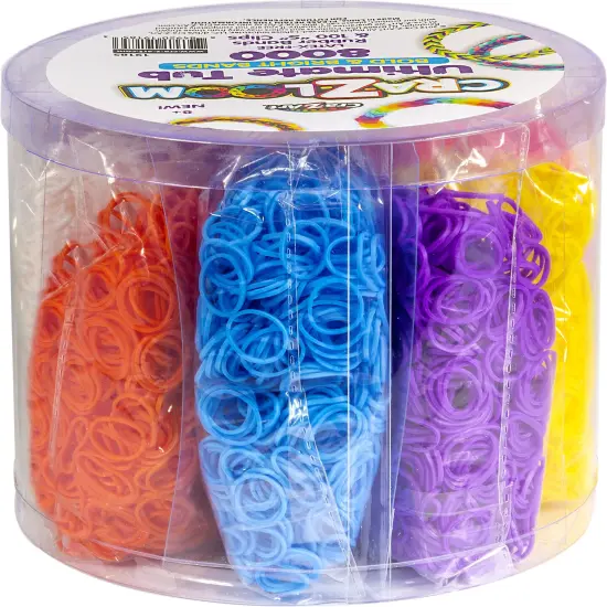 Cra-Z-Art Cra-Z-Loom Ultimate Tub Fulla Bands-8000 Pieces {3}