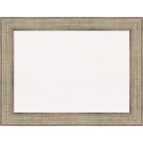 Trellis Wood Framed Corkboard, White Cork Silver {1}