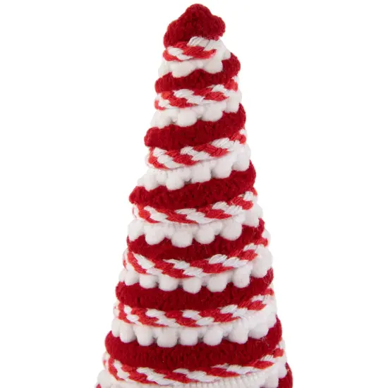 Northlight Candy Cane Swirled Christmas Cone Tree - 10.5" - Red and White {7}