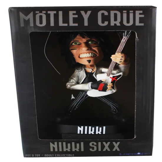 Locoape Motley Crue Nikki Sixx Resin Bobble Head Statue {7}