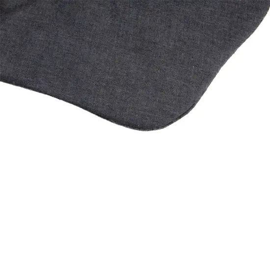 Northlight Burlap and Chambray Christmas Stocking - 20" Blue {5}