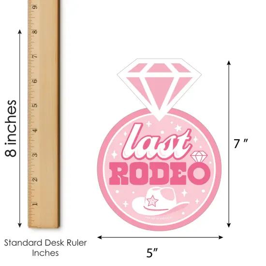 Big Dot of Happiness Last Rodeo - Bar Bingo Cards and Markers - Pink Cowgirl Bachelorette Party Shaped Bingo Game - Set of 18 {6}