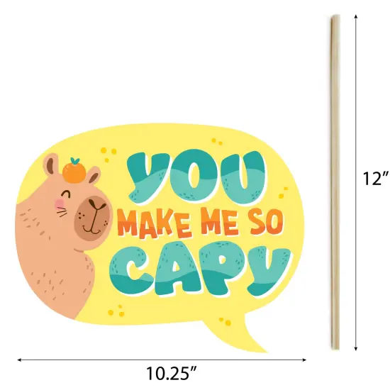 Big Dot of Happiness Capy Birthday - Capybara Party Photo Booth Props Kit - 20 Count {7}