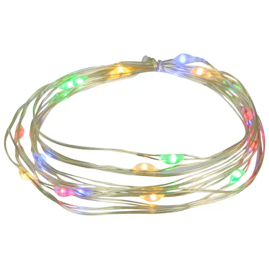 Northlight Micro Fairy Christmas Lights - LED Multi-Color - 6' Copper Wire - 20ct {3}