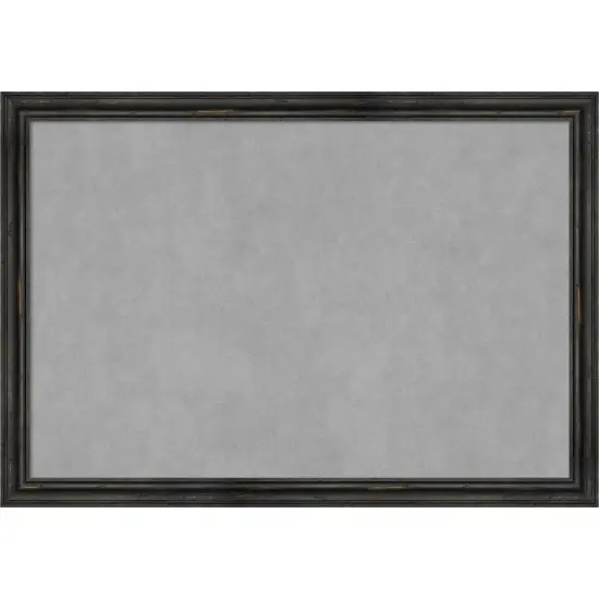 Rustic Pine Narrow Wood Framed Magnetic Board Rustic Pine Black {1}