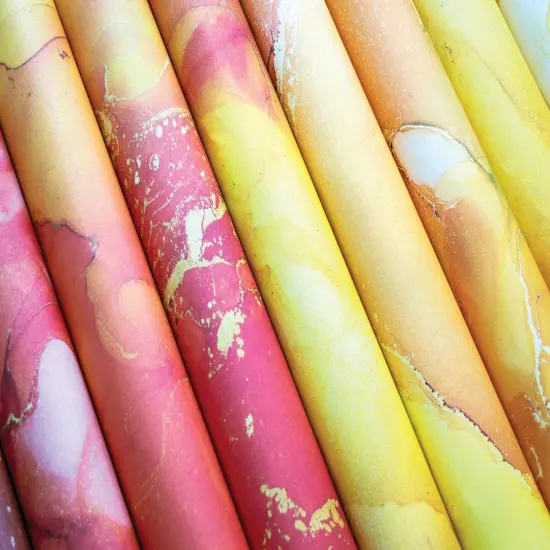 Craft Consortium Double-Sided Paper Pad 6"X6" 40/Pkg-Ink Drops - Sunset, 20 Designs {6}