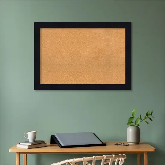 Shiplap Wood Framed Corkboard, Natural Cork Shiplap Navy {5}