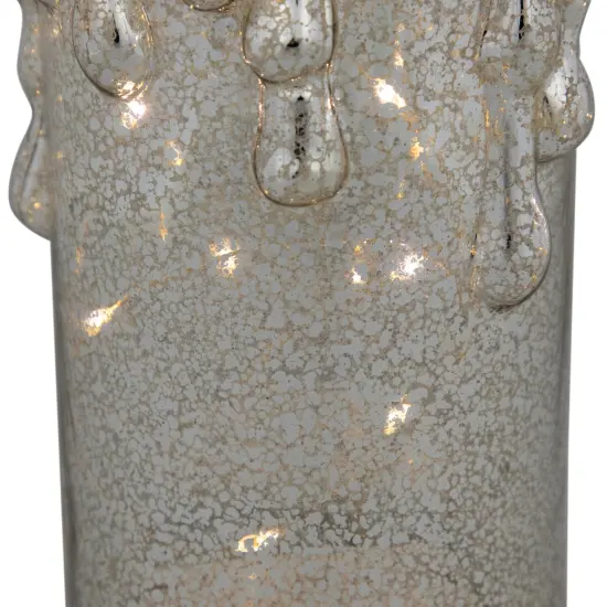 Northlight LED Lighted Dripping Mercury Candle Christmas Decoration - 8.75" - Gold {7}